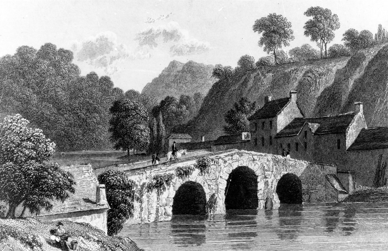 Glenmire Bridge, poblíž Corku, vyryl E. Finden, 1832 od Richard Westall