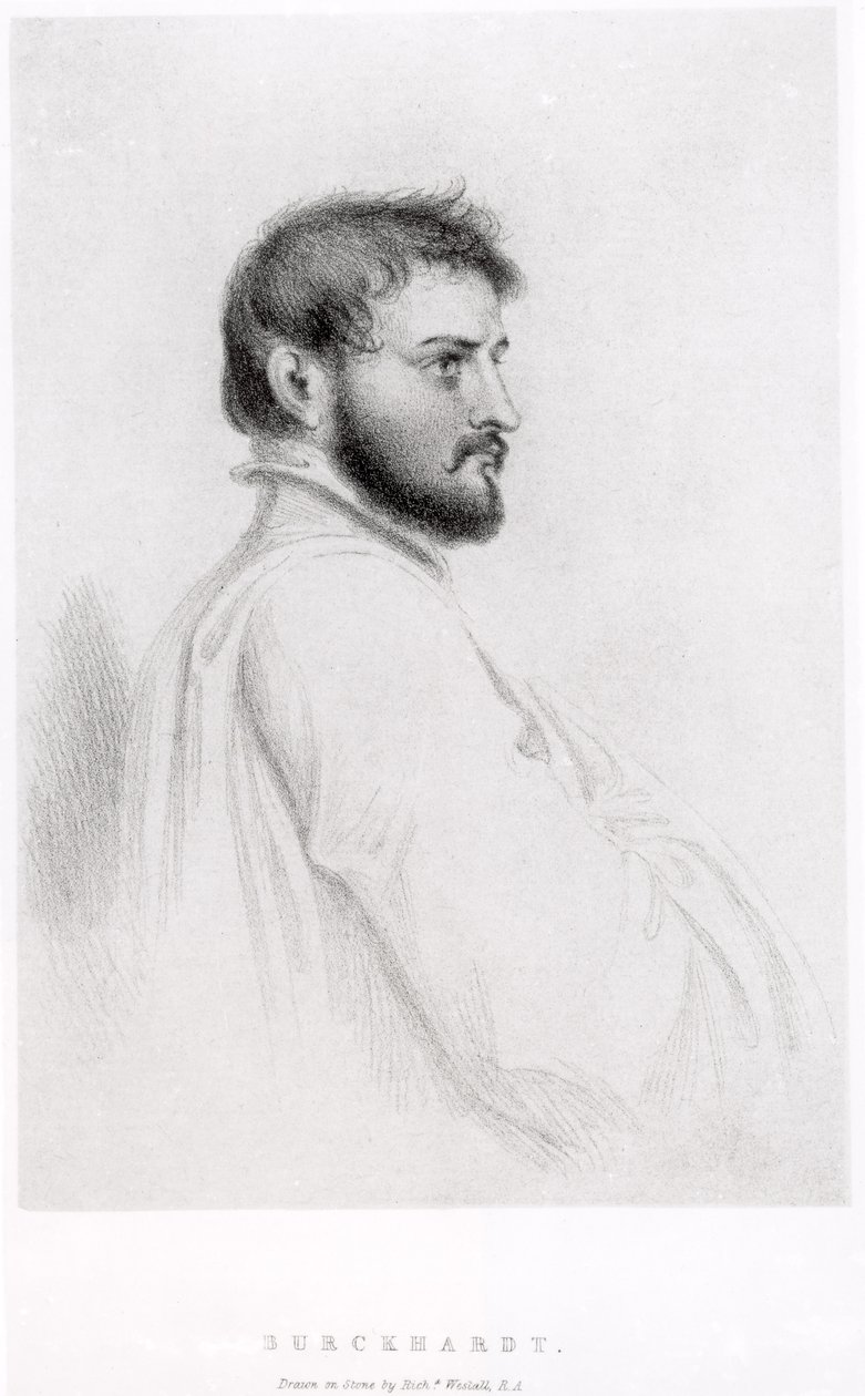 Portrét Johanna Ludwiga Burckhardta (1784-1817) od Richard Westall