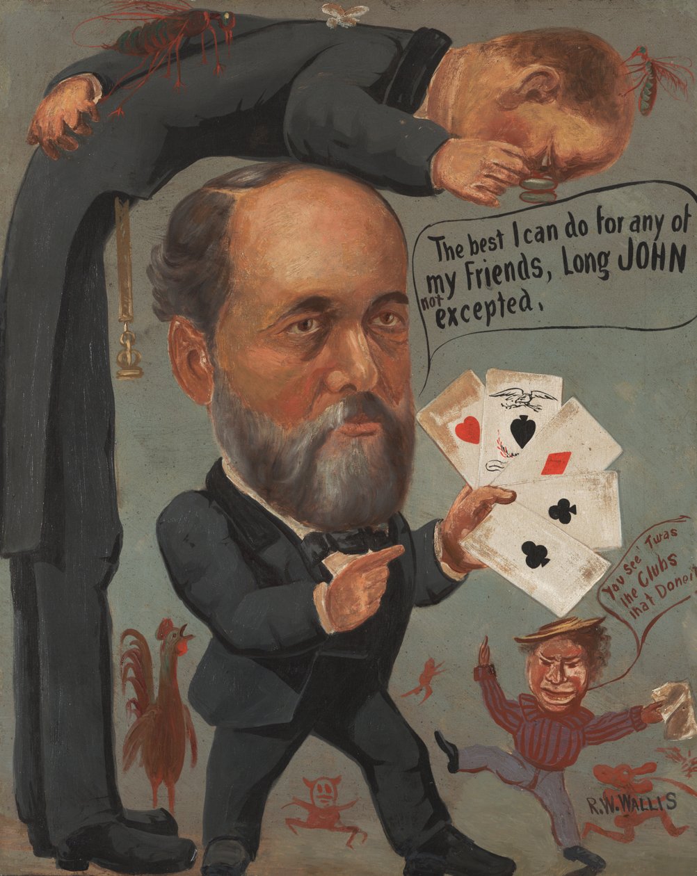 Karikatura Charlese Benjamina Farwella, 1885-90 od Richard William Wallis