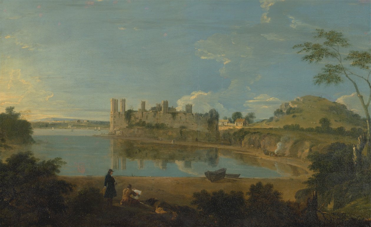 Hrad Caernarvon od Richard Wilson