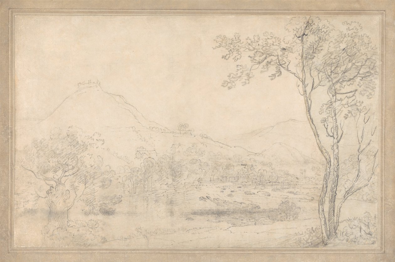 Hrad Dinas Bran, Wales od Richard Wilson