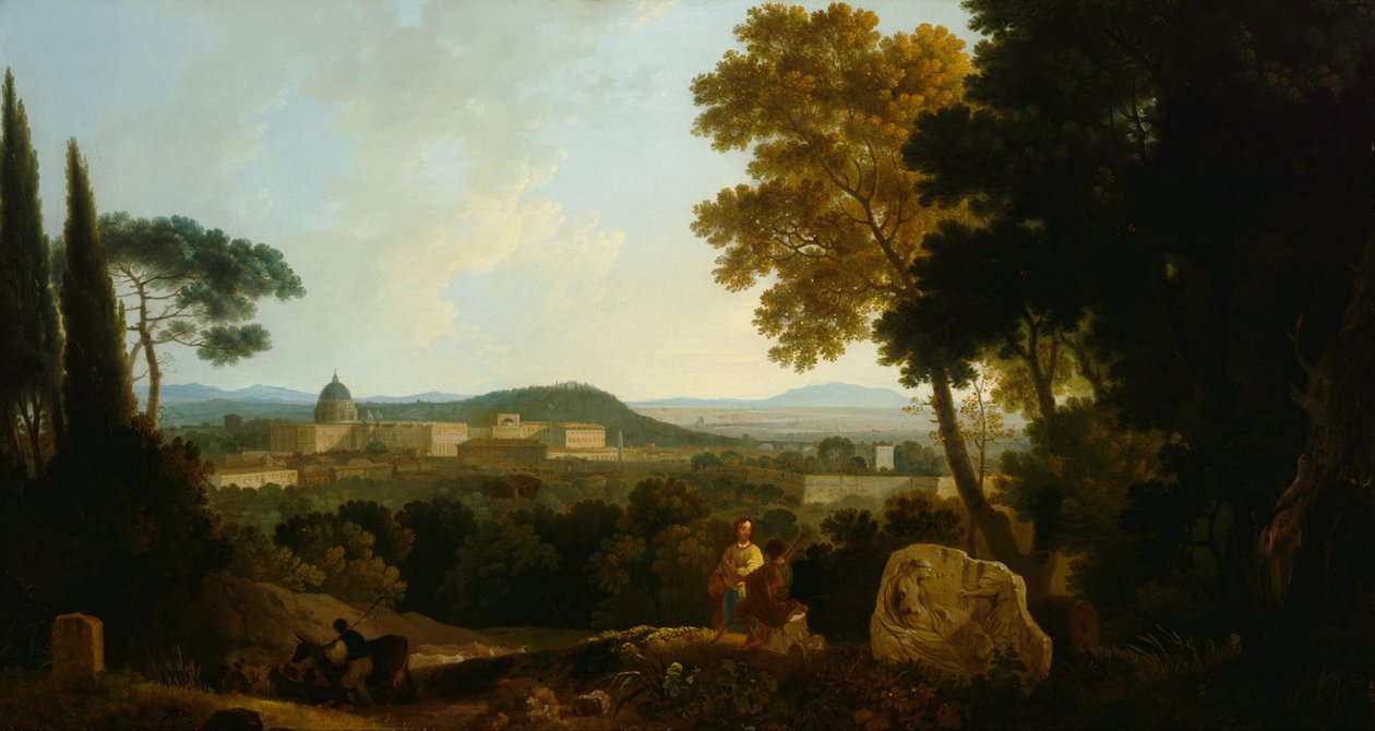 Petrohrad a Vatikán z Janiculum, Řím od Richard Wilson