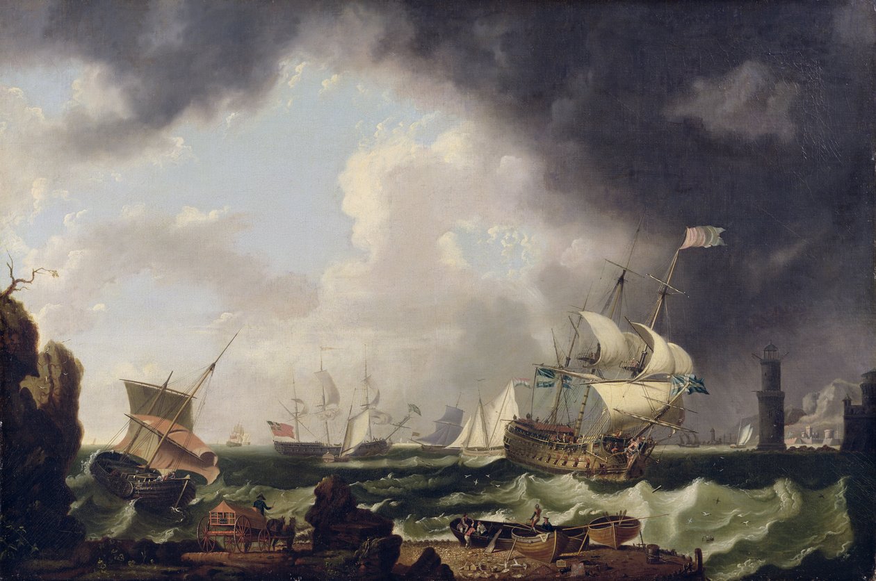Rybářství, kolem roku 1764 od Richard Wright