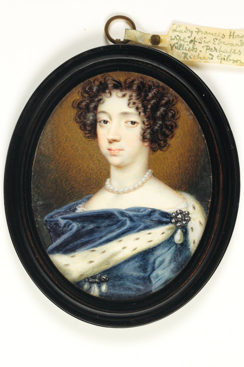 Lady Frances Howard (akvarel na slonovině) od Richard  Gibson