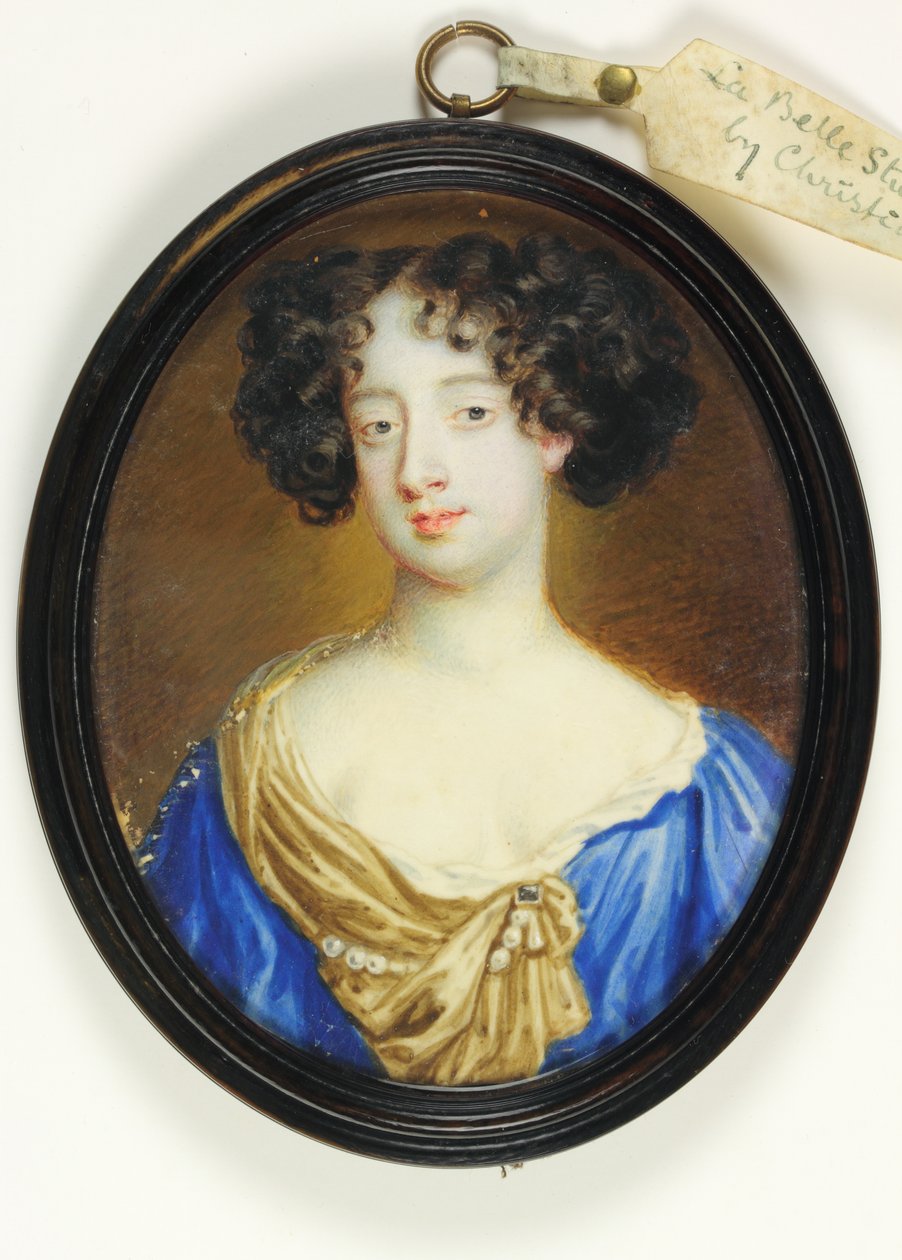 Frances Teresa Stuart, vévodkyně z Lennoxe a Richmondu (akvarel na pergamenu) od Richard  Gibson
