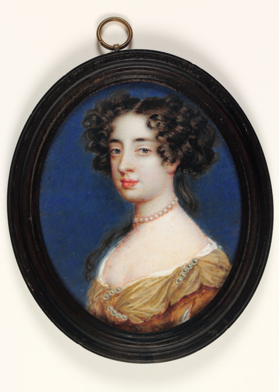Lady Charlotte Fitzroy, hraběnka z Litchfield (akvarel na pergamenu) od Richard  Gibson