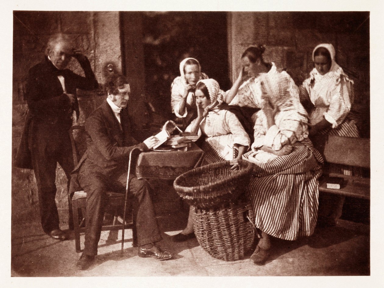 James Fairburn DD (Fairburn Reading to the Fishwives), c 1843 od John Pardon