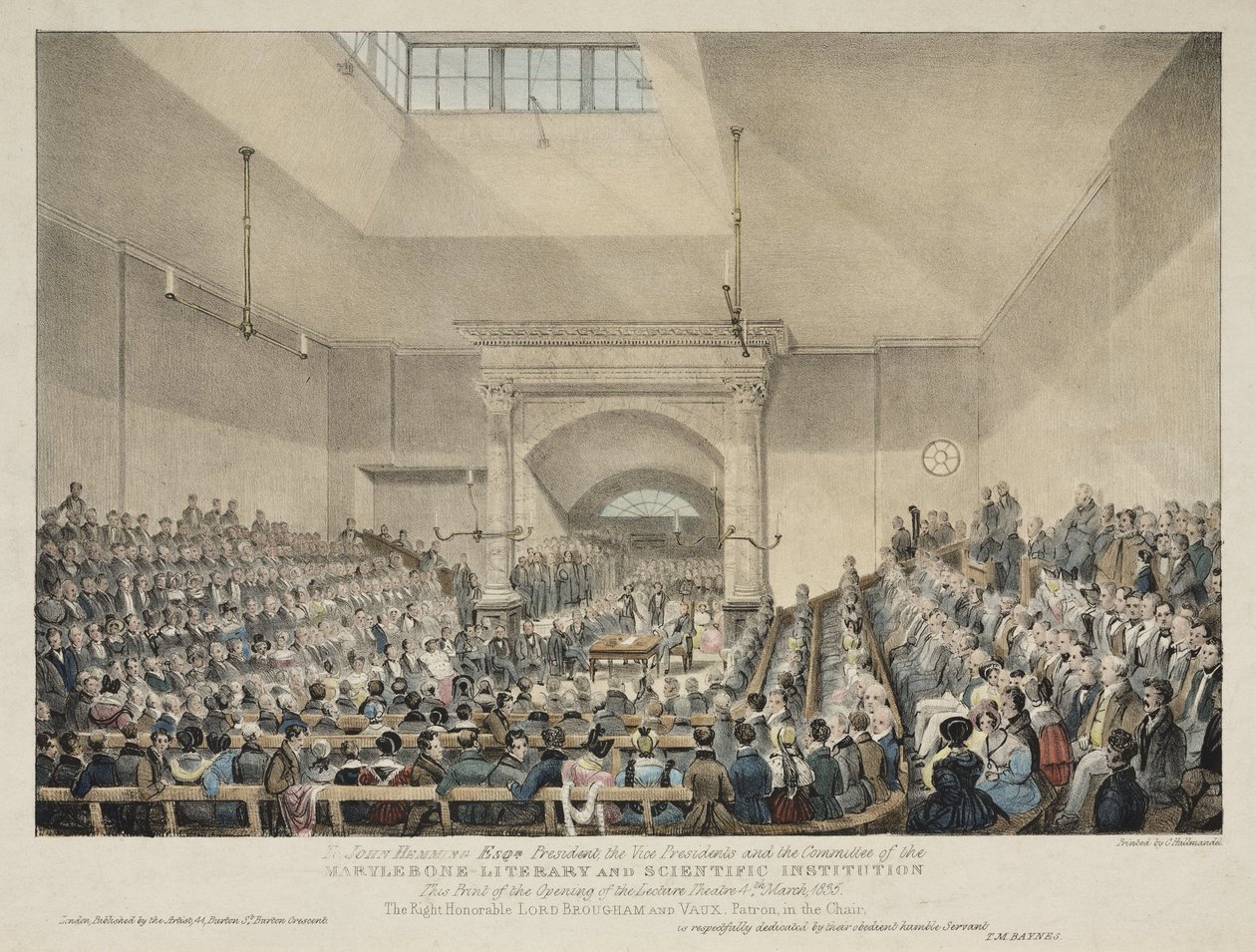 Otevření přednáškového divadla v Marylebone v Londýně od John Pardon