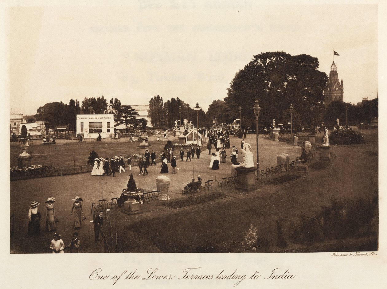 Lidé odpočívající v Crystal Palace Park, Sydenham od John Pardon
