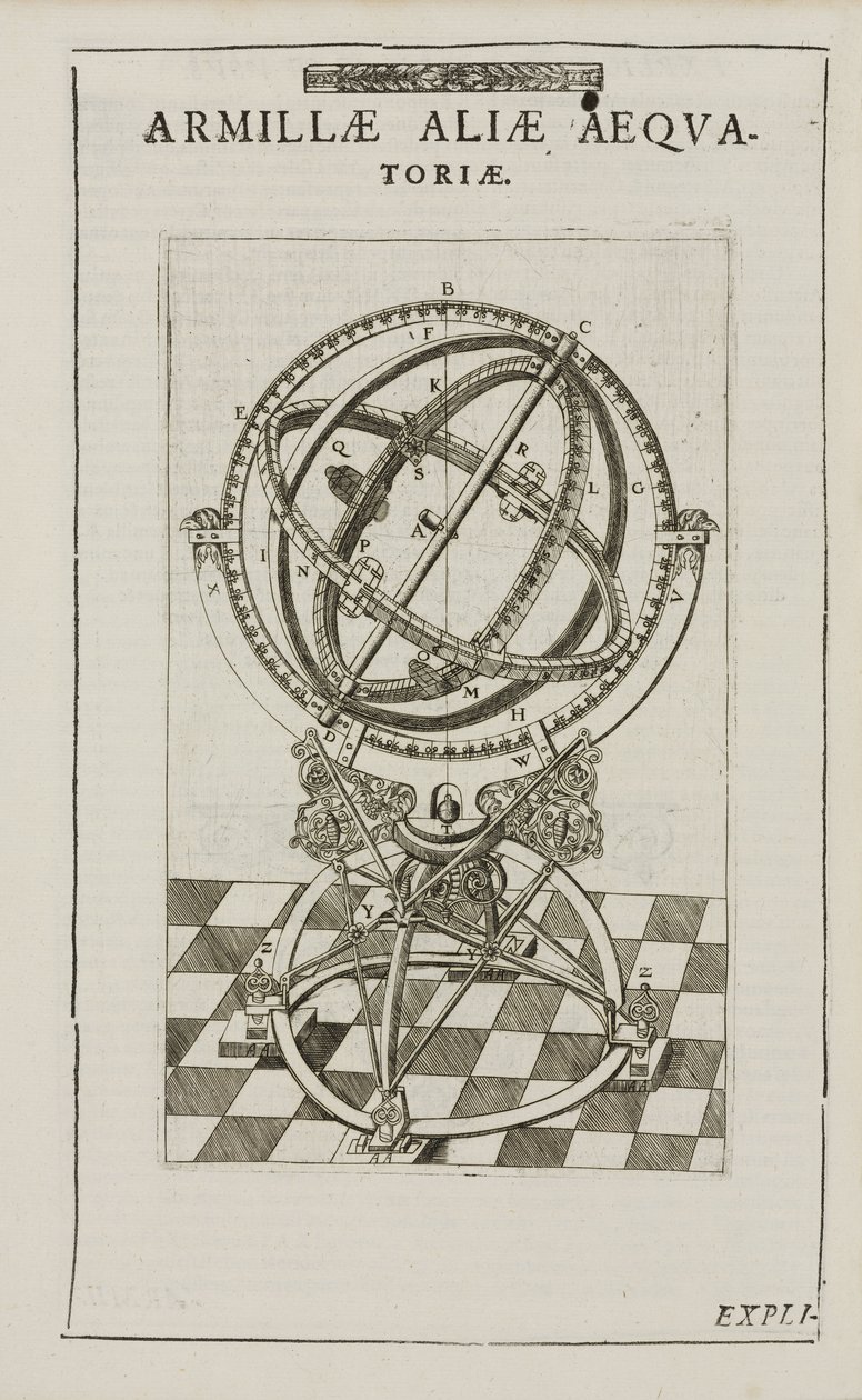 Rovníková armilární sféra Tycha Brahe, c 1580 od John Pardon