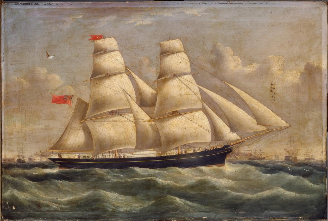 Brigantine z Portsmouthu od Richard B. Spencer