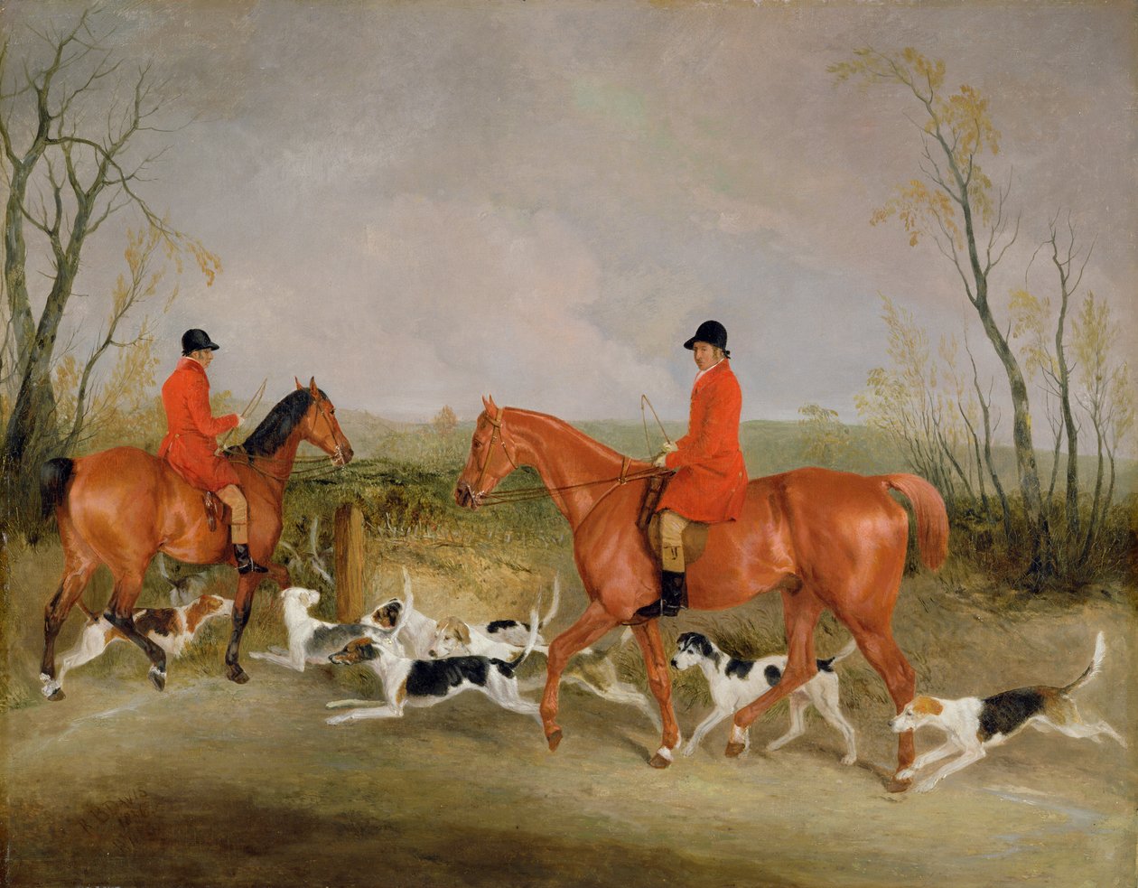 George Mountford, Huntsman to the Quorn, a W. Derry, Whipper-In, v John O