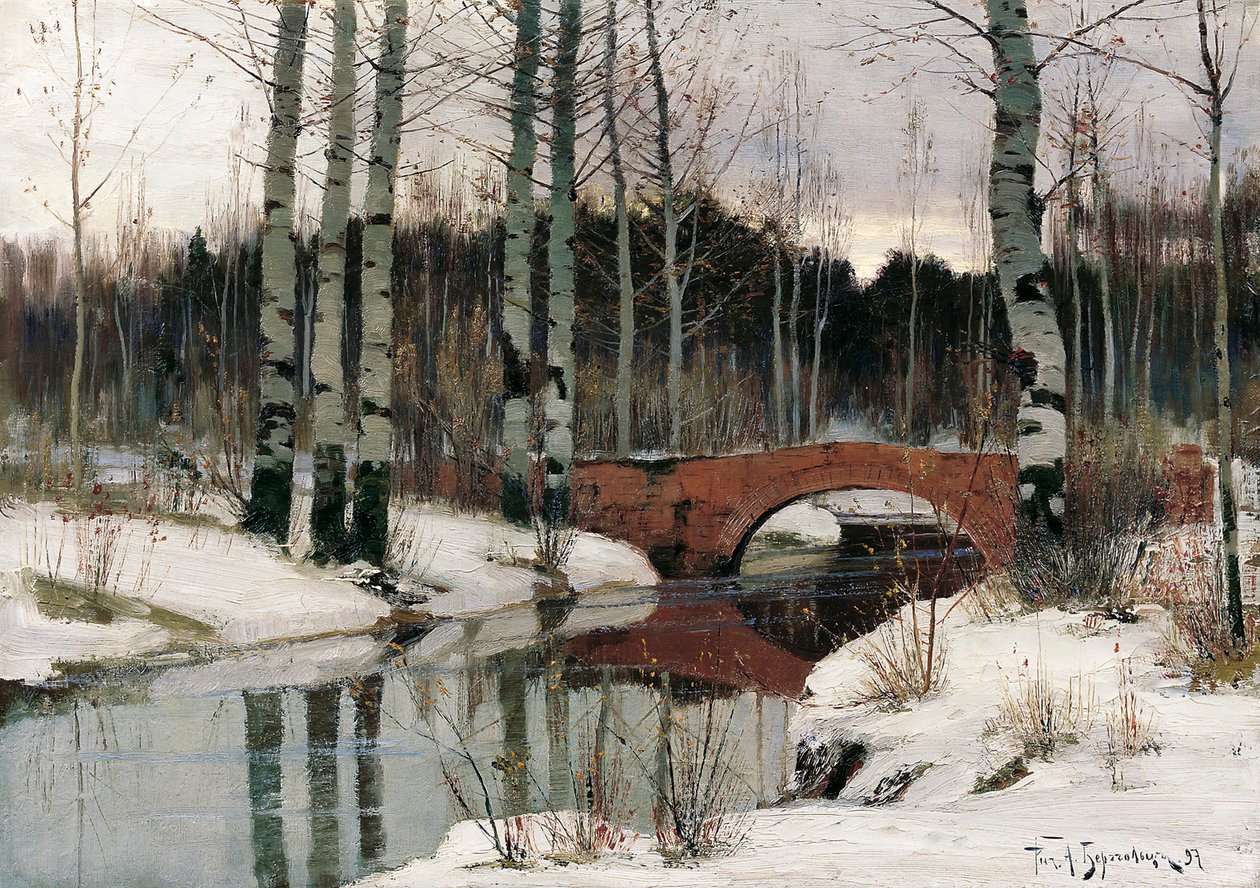 Tání v Gatčině, 1897. od Richard Bergholz