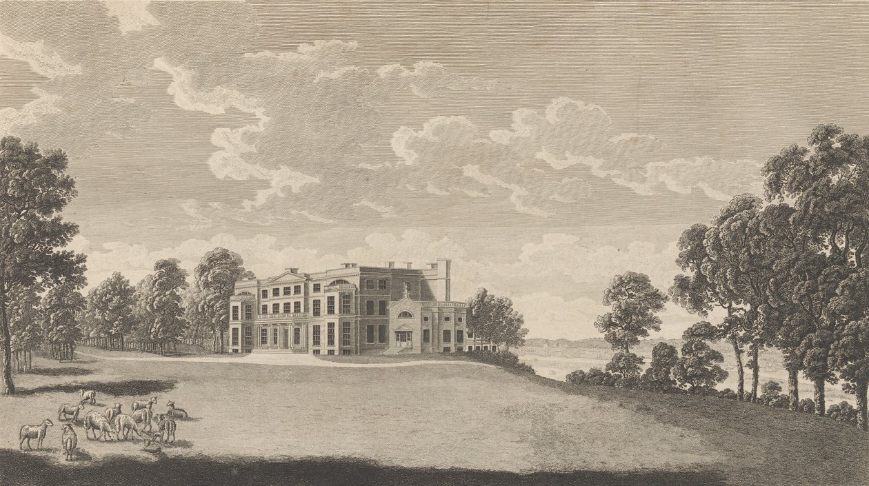 Belvidere House, poblíž Erith, v hrabství Kent, od Edwarda Hasteda, Historie a..., 1777-90. od Richard Bernard Godfrey