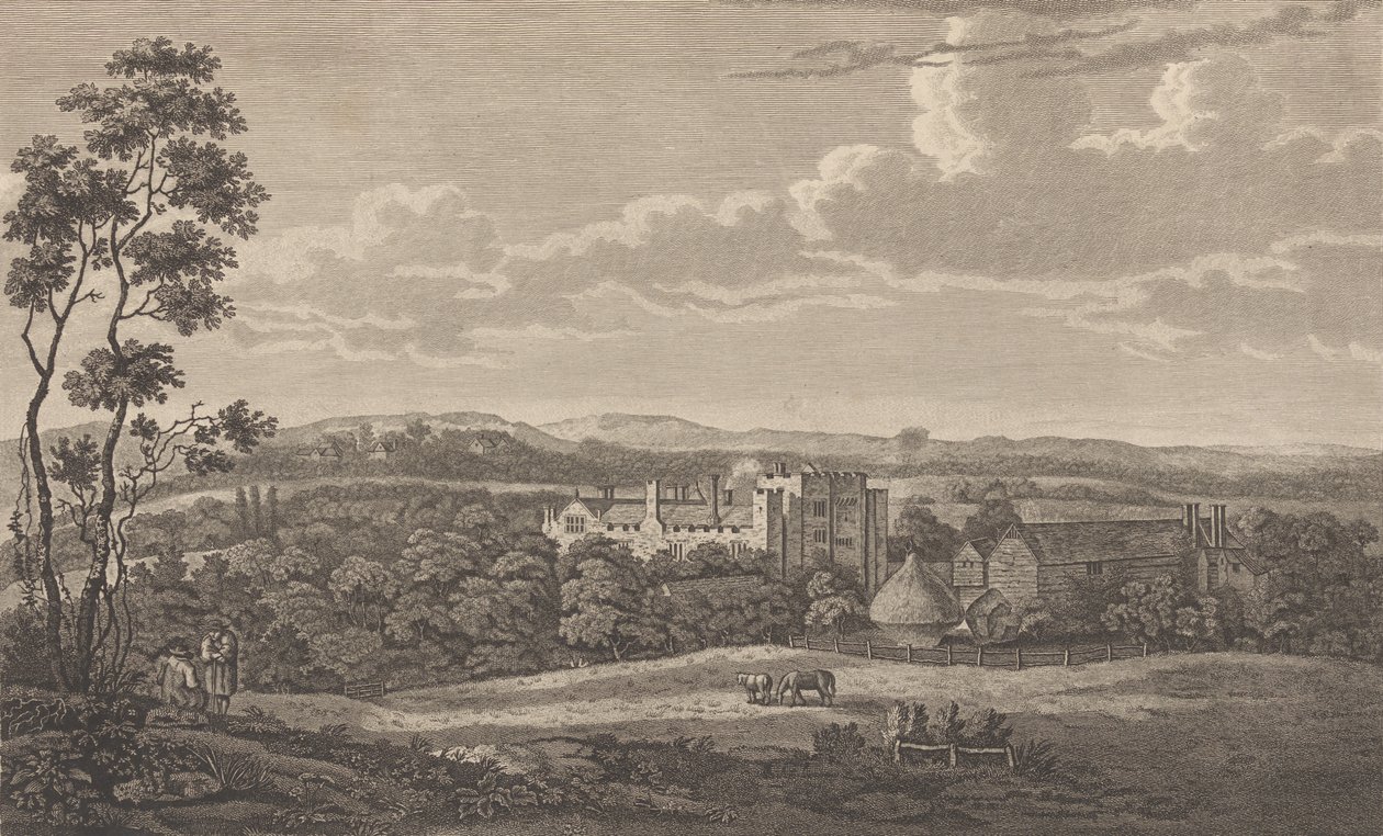 Hrad Hever v hrabství Kent, od Edwarda Hasteda, The History and Topographical..., 1777-90. od Richard Bernard Godfrey