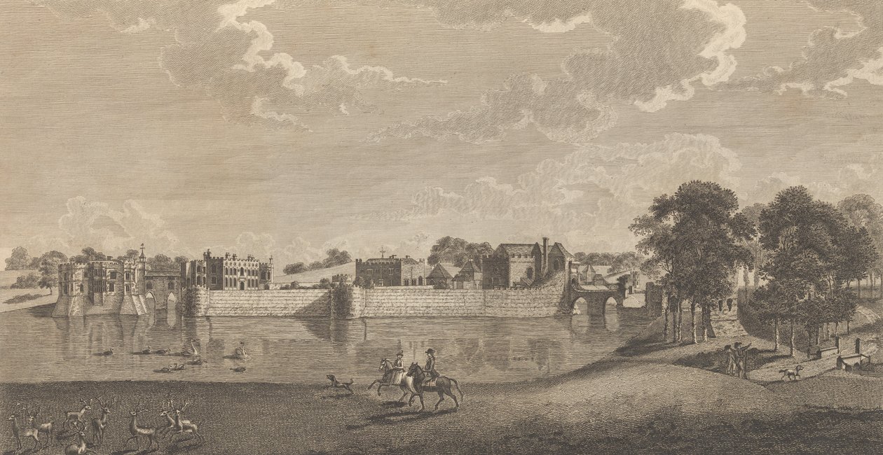 Hrad Leeds, v hrabství Kent, od Edwarda Hasteda, Historie a..., 1777-90. od Richard Bernard Godfrey