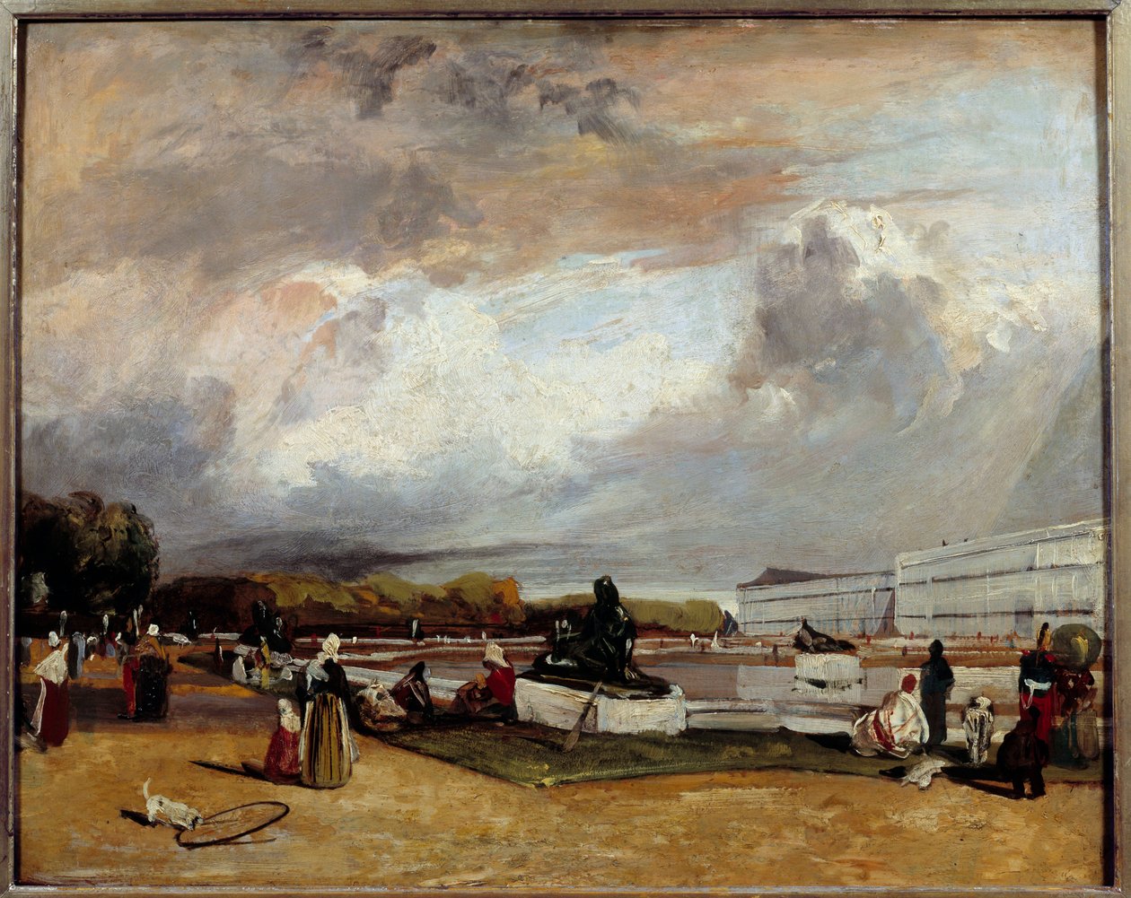 Vodní postel ve Versailles. Obraz Richarda Boningtona (1801-1828) Ec. Ang. od Richard Bonington