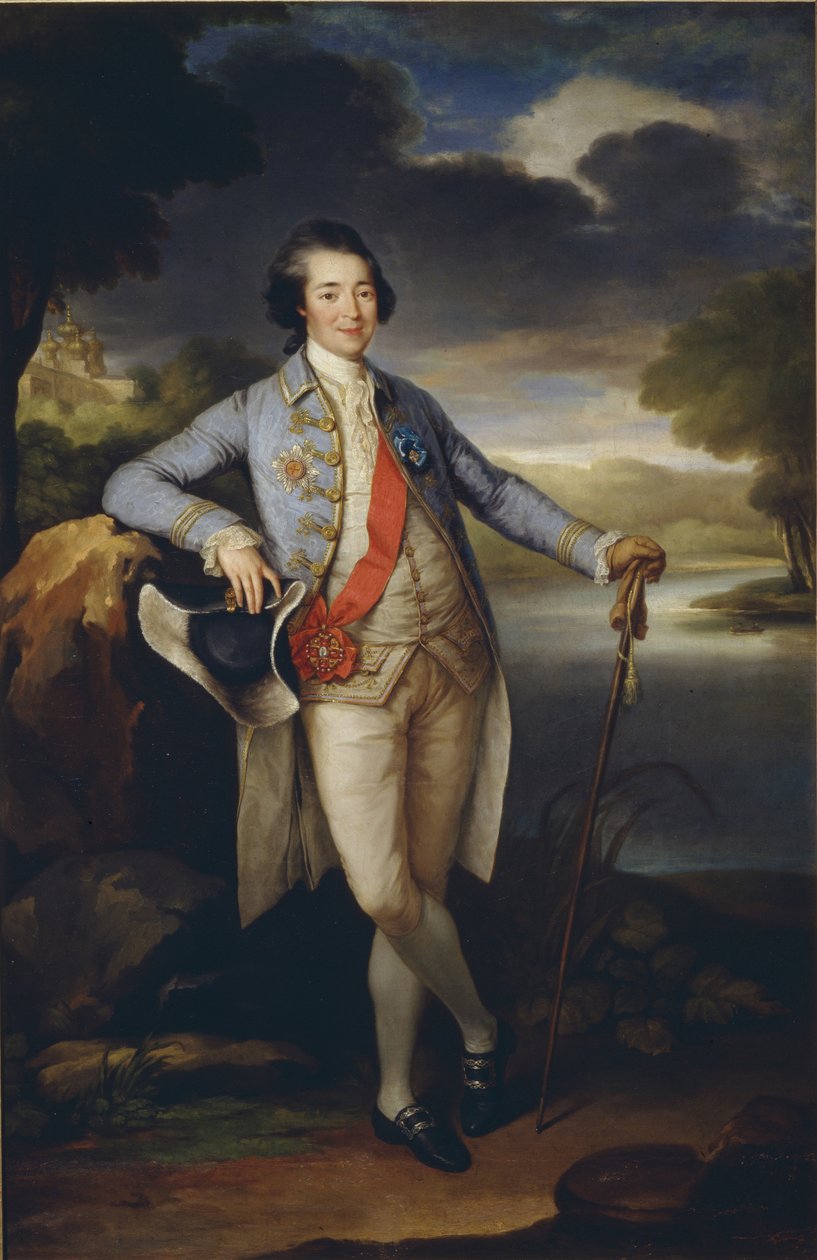 Portrét prince Alexandra Kurakina 1752-1818, c. 1780 od Richard Brompton