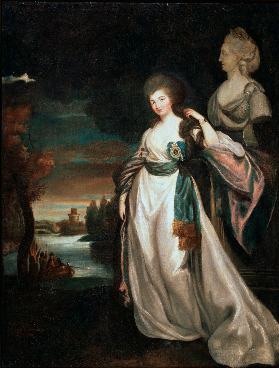Portrét dvorní hraběnky Alexandry Branitské, 1778-1781. od Richard Brompton