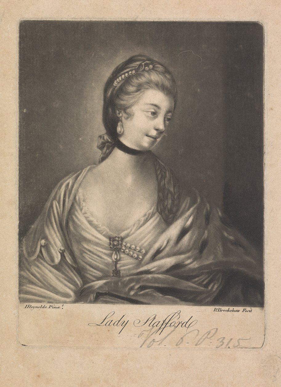 Lady Anne Wentworth, hraběnka ze Straffordu od Richard Brookshaw