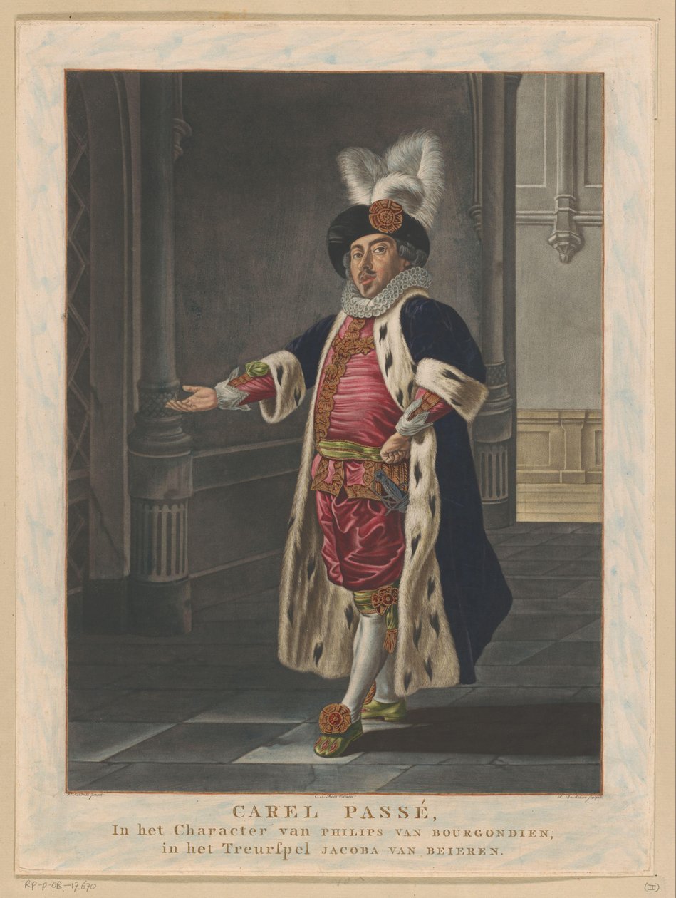 Portrét Carel Passé jako Filip Dobrý Carel Passé, v postavě Philipse van Bourgondien (název na objektu) od Richard Brookshaw