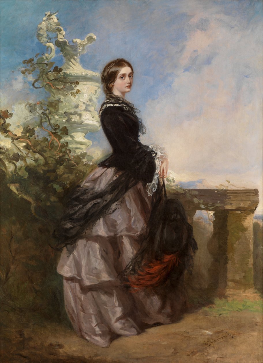 Portrét Agnes Wilson, později Lady Aubrey-Fletcher (olej na plátně) od Richard Buckner