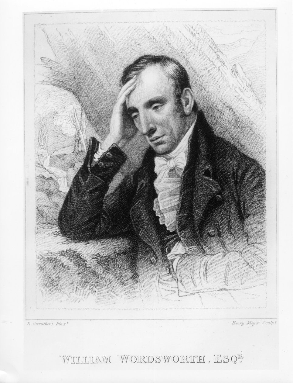Portrét Williama Wordswortha (1770-1850) vyrytý Henry Meyerem (1782-1847) od Richard Carruthers