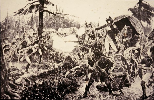 Bitva o Brandywine od Richard Caton (after) Woodville