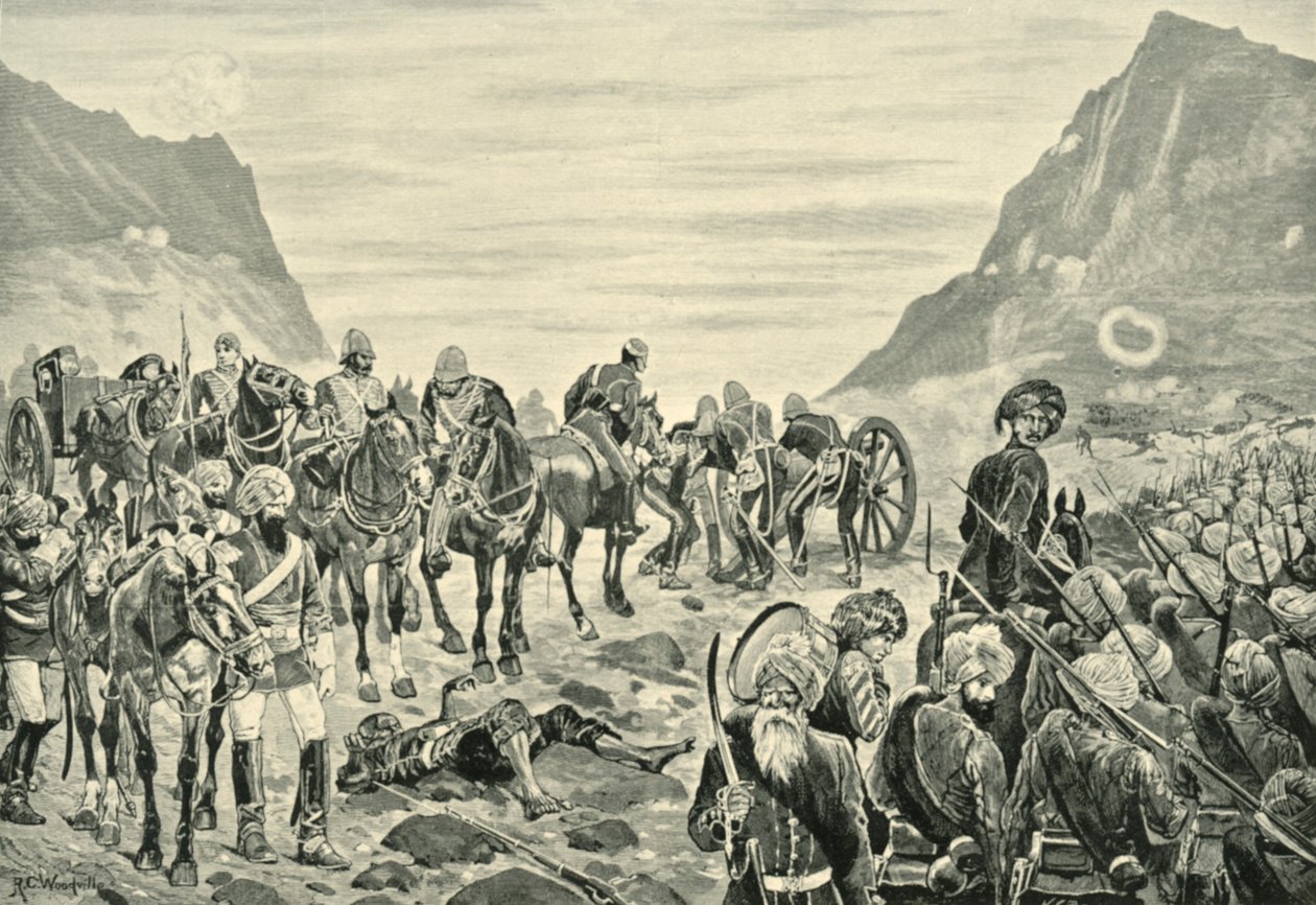 Útok v údolí Kuram, 1901. od Richard Caton II Woodville