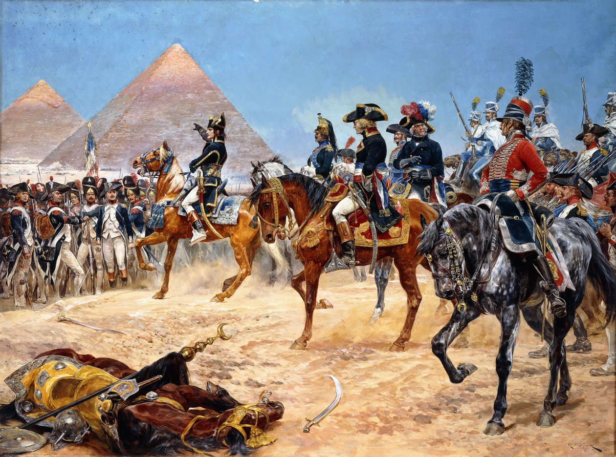 Bonaparte v Egyptě, 21. července 1798, 1911 od Richard Caton II Woodville