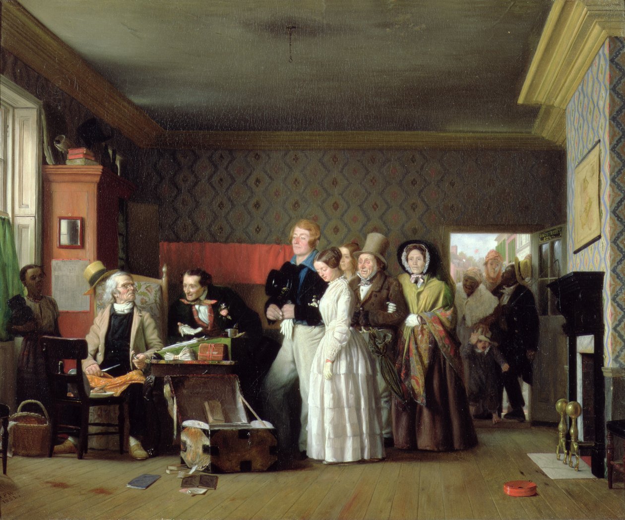 Svatba námořníka, 1852 (olej na látce) od Richard Caton Woodville