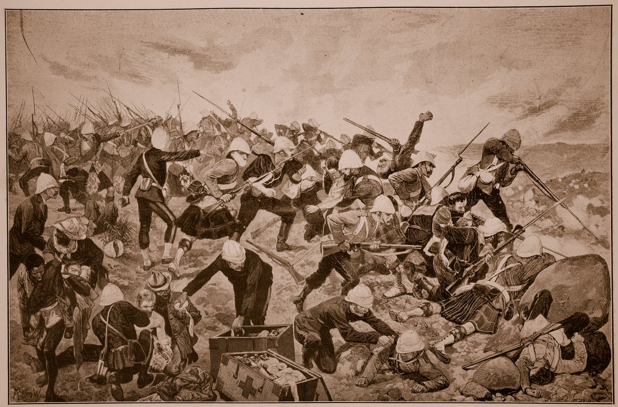 Bitva o kopec Majuba od Richard Caton Woodville junior