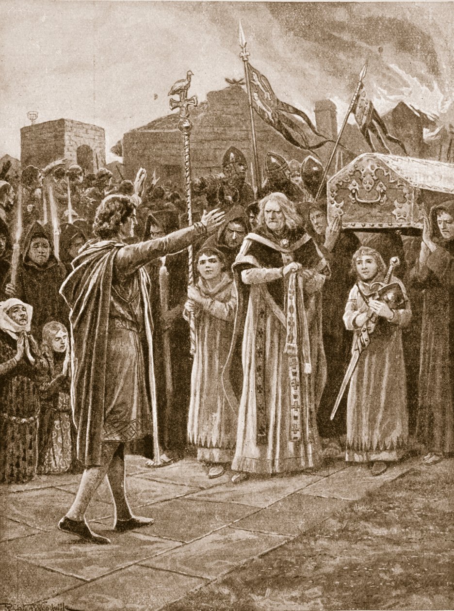Tělo Williama I. odmítl pohřbít, ilustrace z 