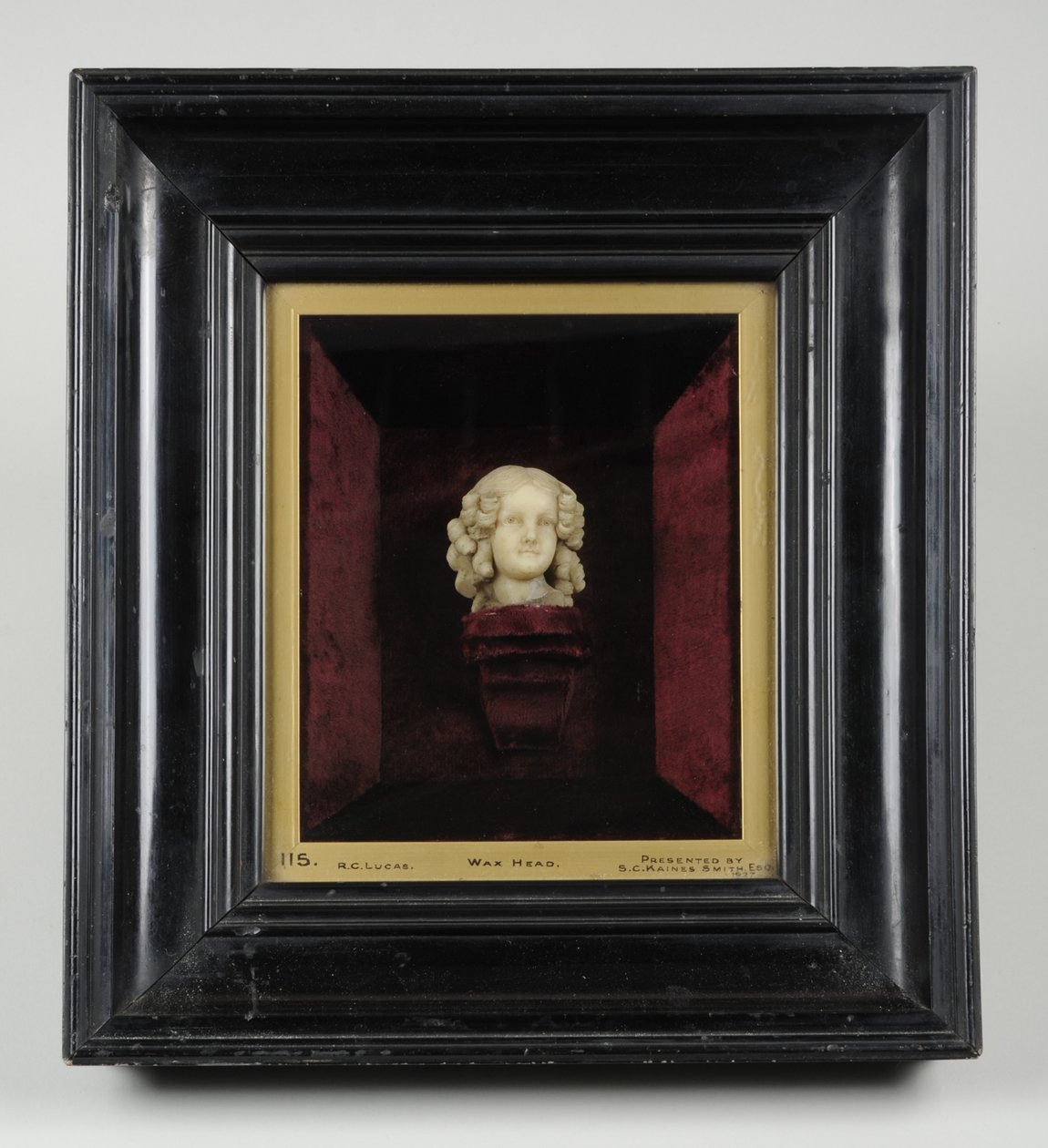 Busta dívky, cca 1850 (vosk) od Richard Cockle Lucas