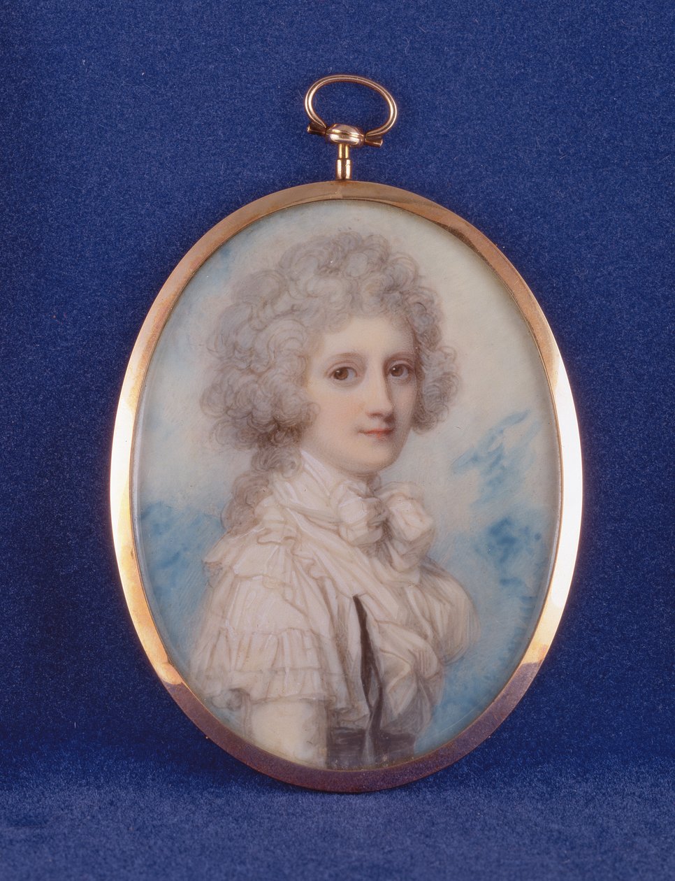 Alžběta (1750-88) hraběnka z Hopetounu, 1789 (wc und kvaš na slonovině) od Richard Cosway