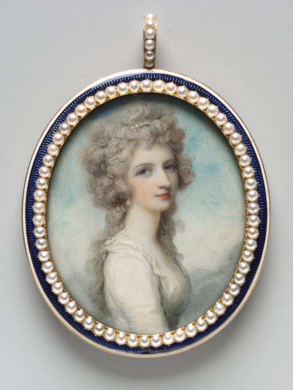 Portrét Mary Frances (Fanny) Swinburneové od Richard Cosway
