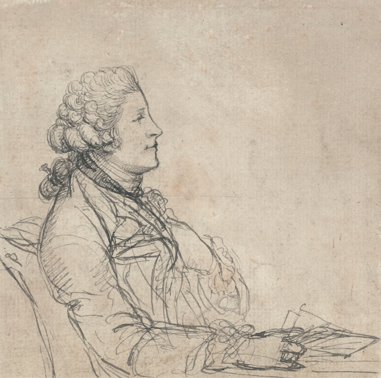 Profilová studie mladého muže od Richard Cosway