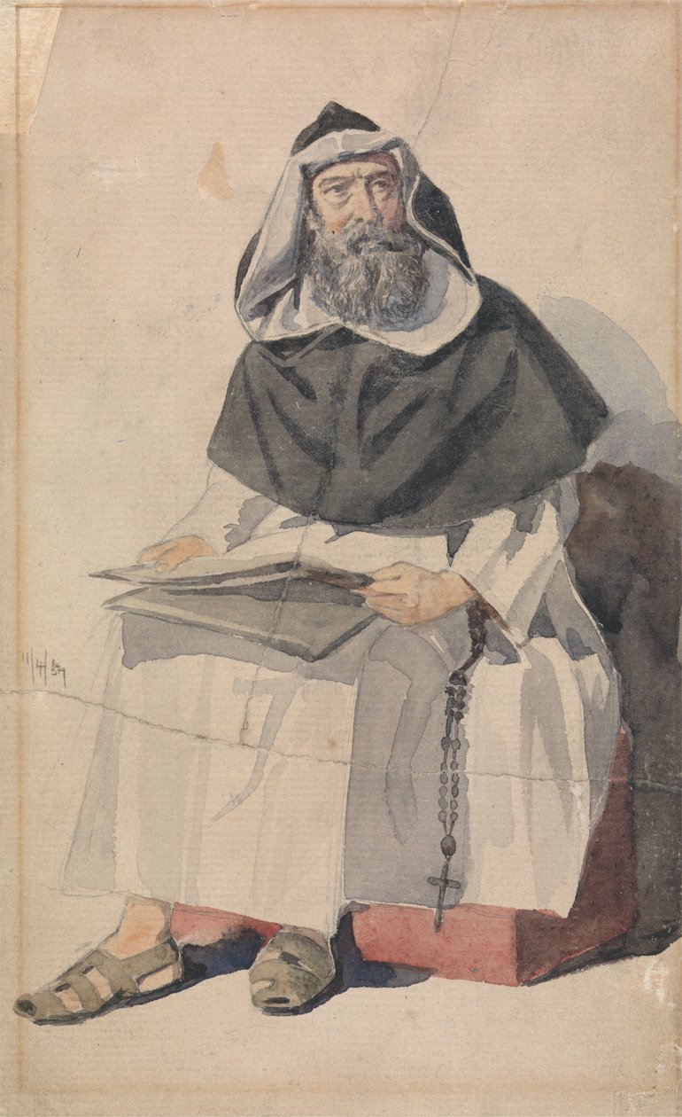 Portrét mnicha od Richard Dadd