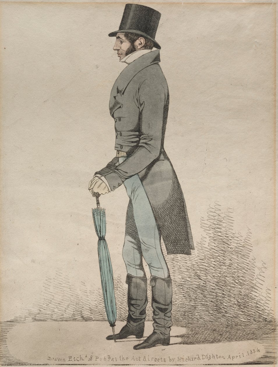 Pohled na královskou burzu, 1824. od Richard Dighton