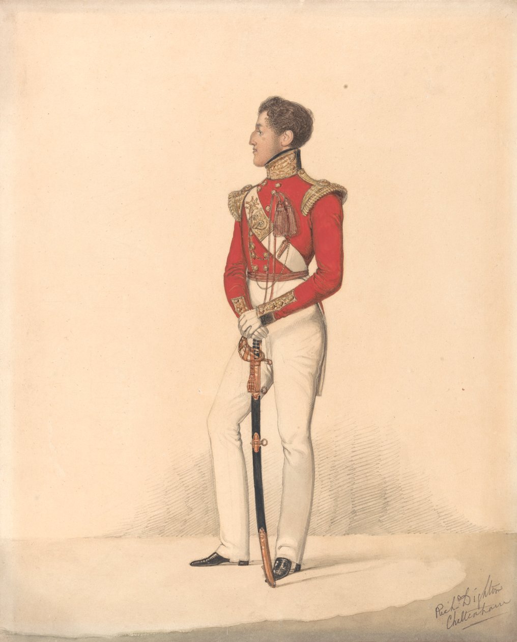 Lord Henry Charles Capel Somerset, 5. lehká pěchota - Cheltenham od Richard Dighton