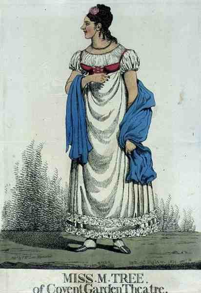 Miss M. Tree of Covent Garden Theatre, hospoda. od Thomase McLeana od Richard Dighton