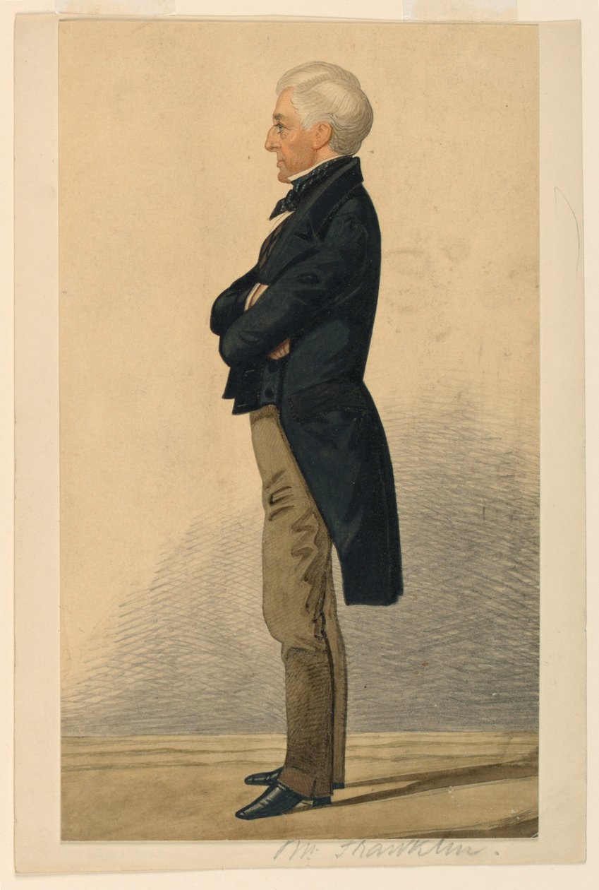 Portrét pana Franklina od Richard Dighton