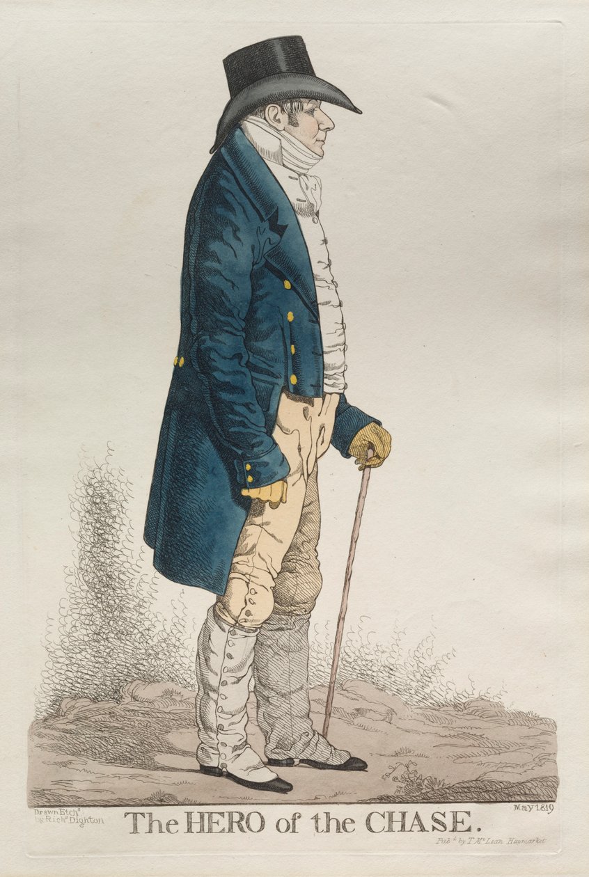 The Hero of the Chase, 1819. od Richard Dighton