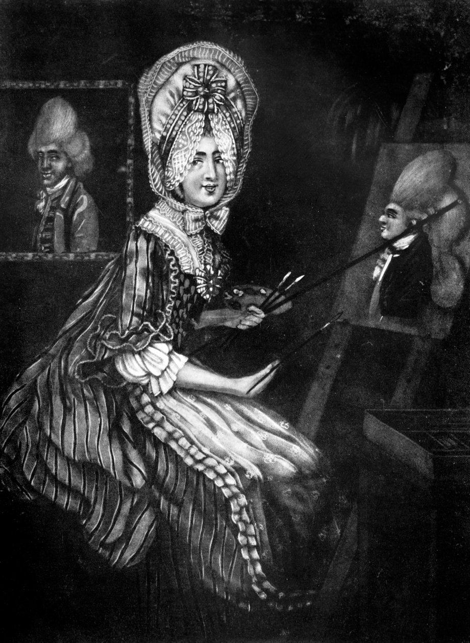 Malířka z Macaronis, 1770. od Richard Dighton