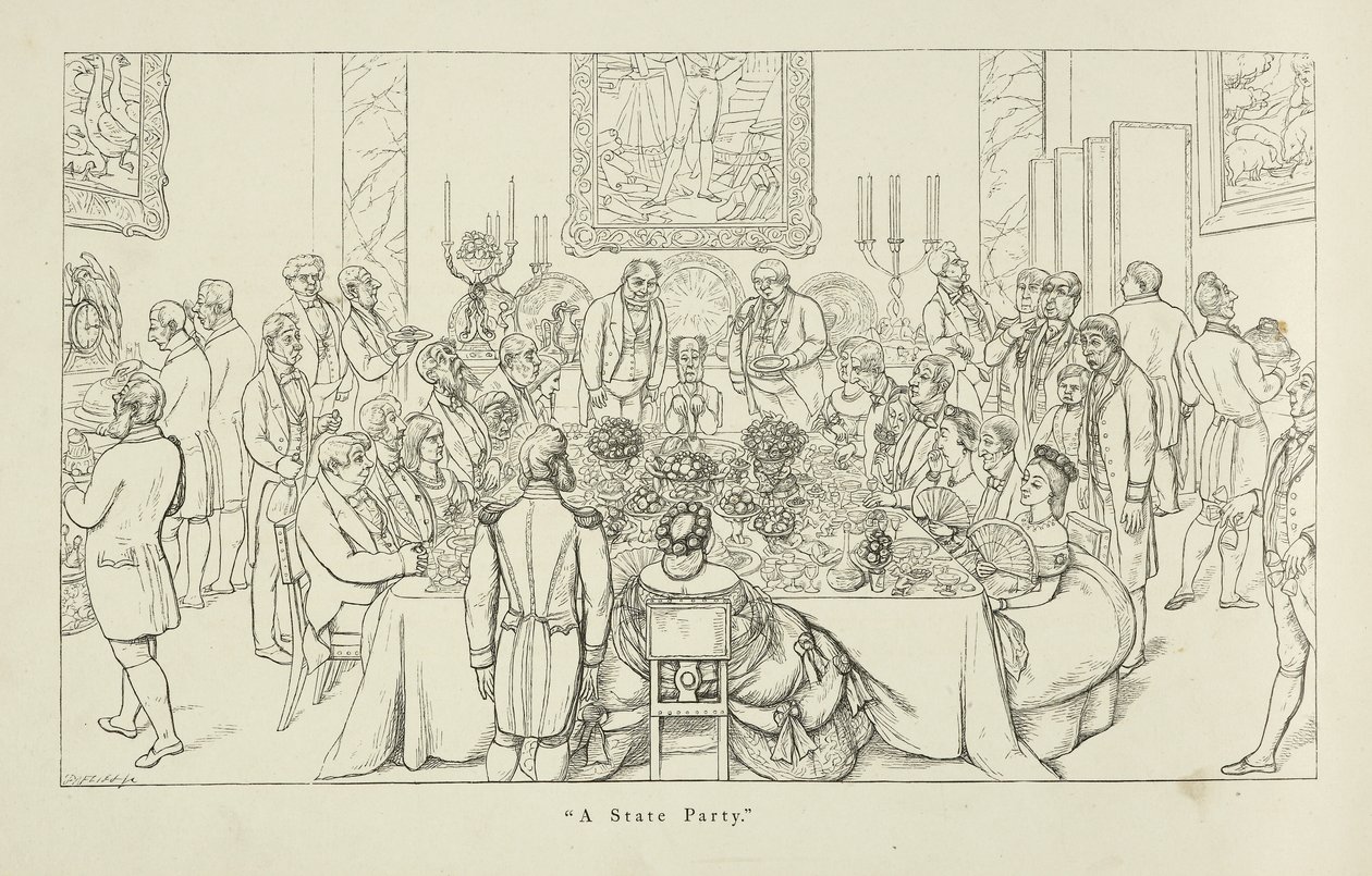 Smluvní stát. Velká společenská událost ve velkolepém prostředí. od Richard Doyle