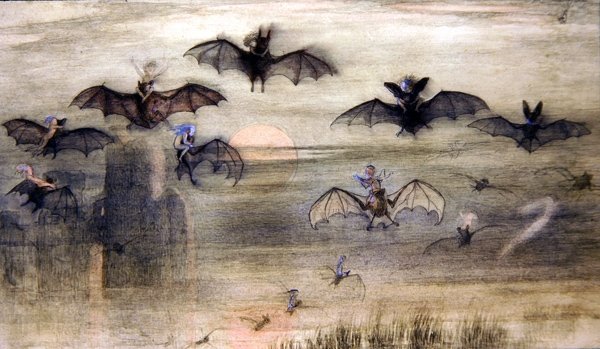 Noční let netopýrů a elfů od Richard Doyle
