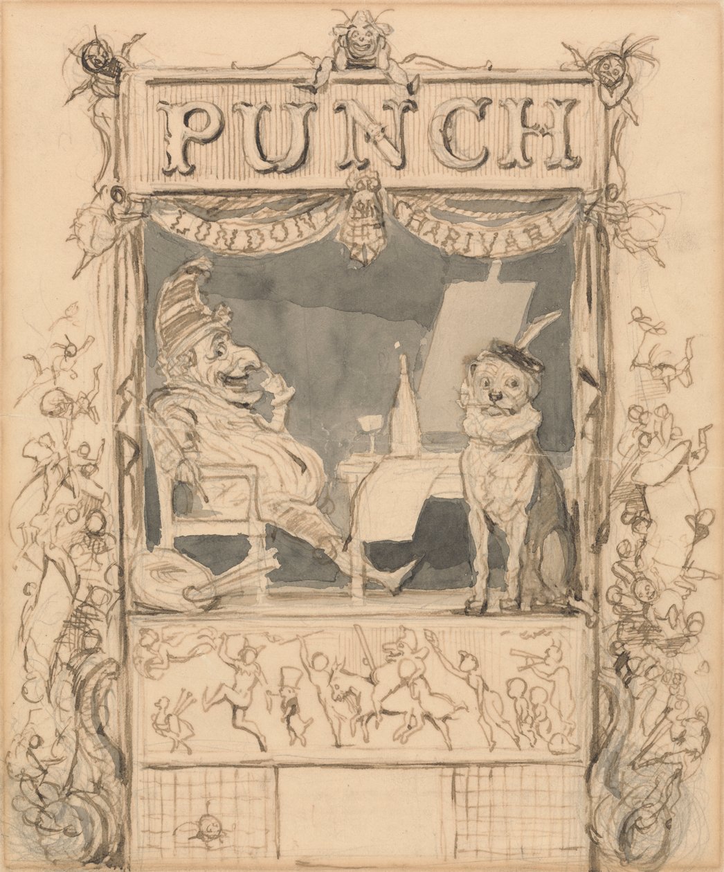 Design pro titulní stránku Punch od Richard Doyle