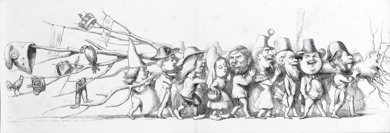 Francouzští návštěvníci Velké výstavy, 1851 od Richard Doyle
