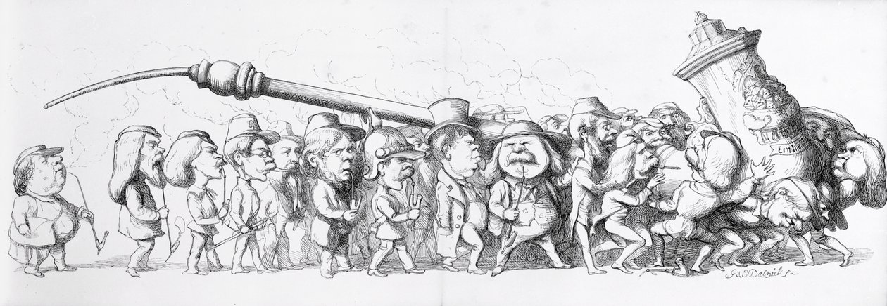 Němečtí návštěvníci Velké výstavy, 1851 od Richard Doyle
