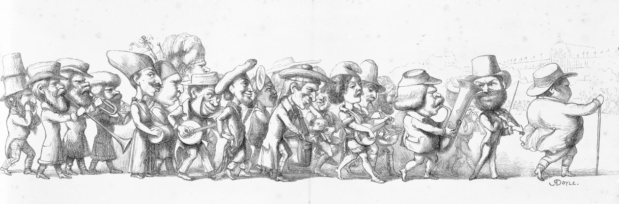 John Bull vede návštěvníky Velké výstavy, 1851 od Richard Doyle
